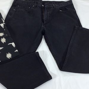 Levi’s 505 Black denim jeans new no tags 36” waist x 29” length.